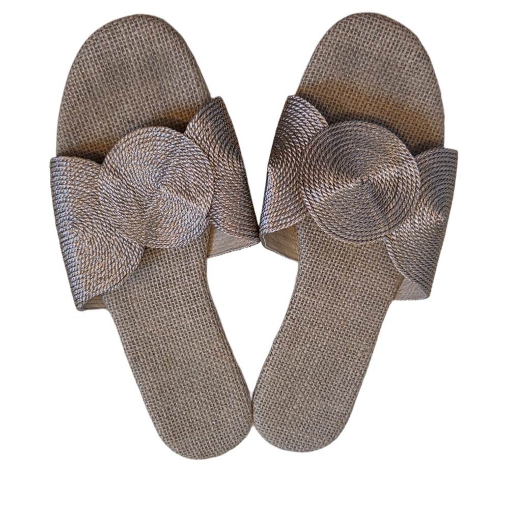 Elegant Woven Slide Sandals